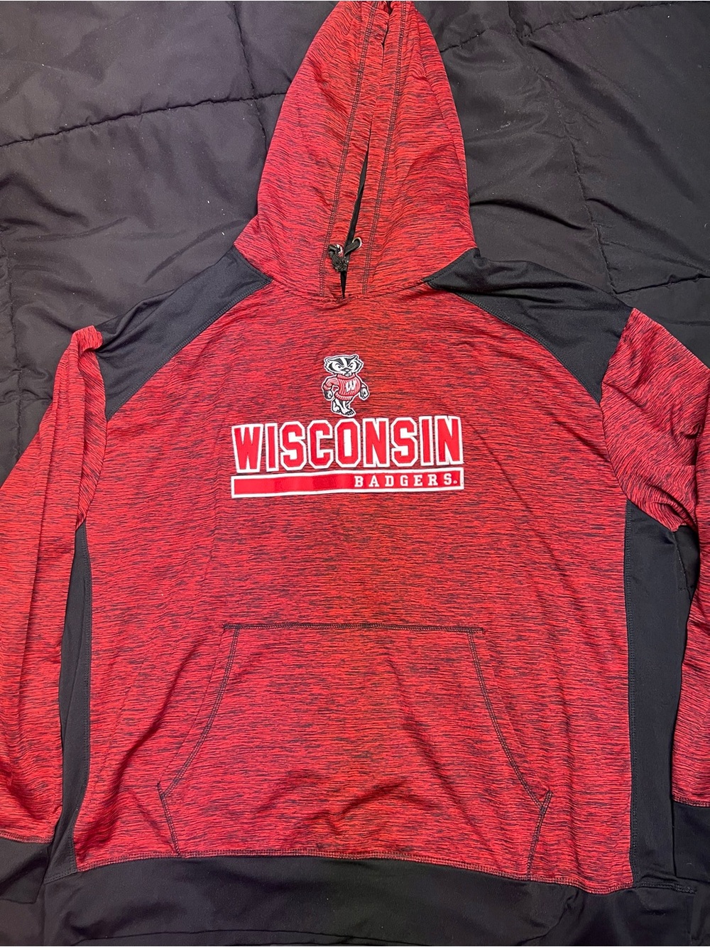 Signature Red and Black Wisconsin Badgers Hooded Sweatshirt size 2X